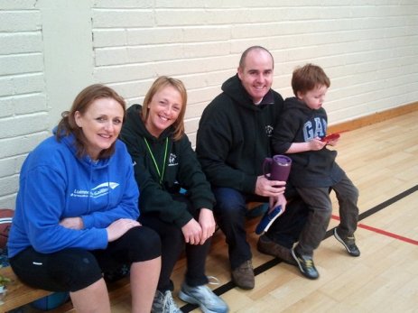 Sinead, Jacinta, Barry enjoy the morning with one future star