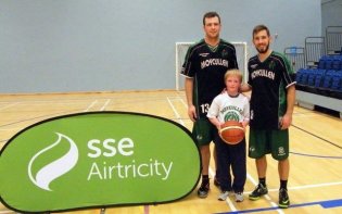 Senior players Dylan & James with a young star