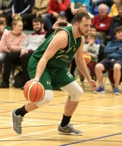 Moycullen v Maree Super League Basketball game at the Kingfisher, NUI Galway. Dylan Cunningham, Moycullen